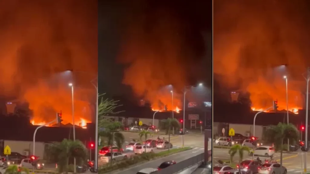 Puluhan kedai di Uptown Kota Damansara terbakar