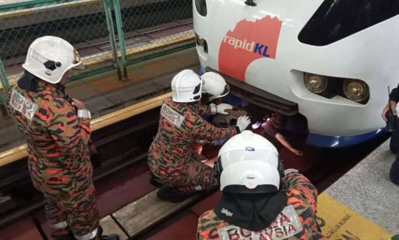 Lelaki maut digilis tren LRT selepas terjatuh di landasan