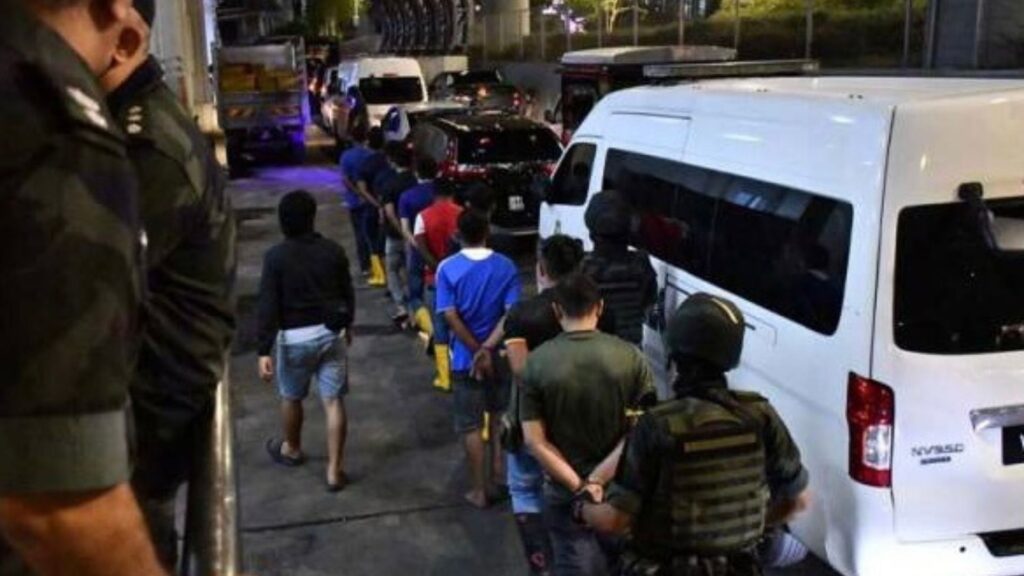 108 PATI telah ditahan selepas Pasar Selayang digempur pihak berkuasa